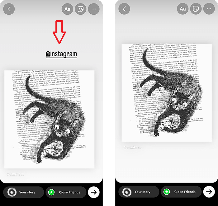 تگ مخفی در استوری اینستاگرام