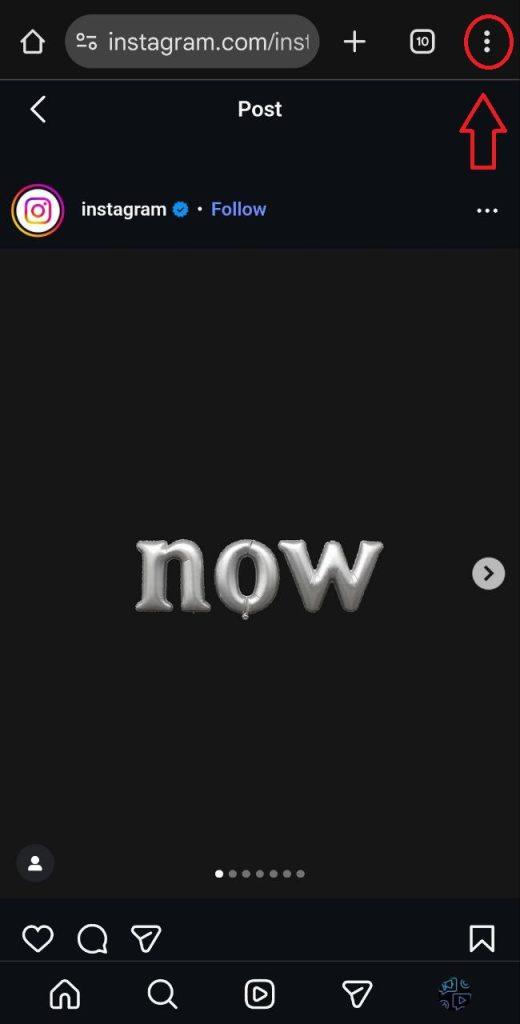 آموزش کپی کردن لینک کامنت اینستاگرام