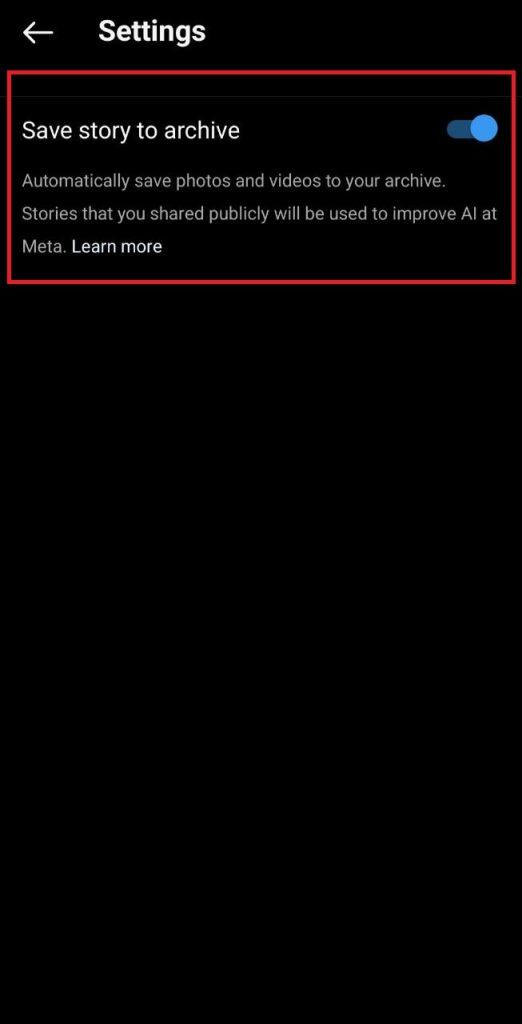 فعال کردن آرشیو استوری ها اینستاگرام